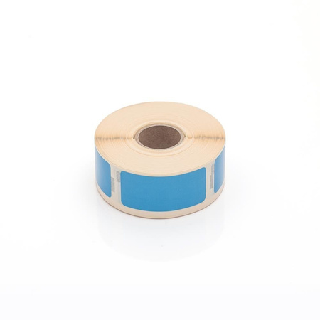 Etykiety kompatybilne DYMO 11352, 54mm x 25mm, papierowe niebieskie z trwałym klejem, 500 szt. na rolce