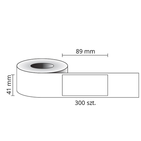 Etykiety kompatybilne DYMO 11356, 89mm x 41mm, papierowe białe z trwałym klejem, 300 szt. na rolce 11356-CPW