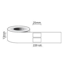 Etykiety kompatybilne DYMO 11353, 25mm x 13mm, papierowe białe z trwałym klejem, 1000 szt. na rolce 11353-CPW