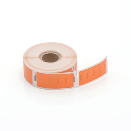 Etykiety kompatybilne DYMO 11352, 54mm x 25mm, papierowe pomarańczowe z trwałym klejem, 500 szt. na rolce