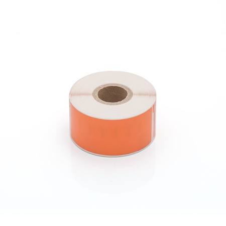 Etykiety kompatybilne DYMO 99012, 89mm x 36mm, papierowa pomarańczowa z trwałym klejem, 260 szt. na rolce 99012-CPO