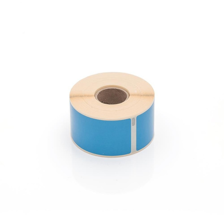 Etykiety kompatybilne DYMO 99012, 89mm x 36mm, papierowa niebieska z trwałym klejem, 260 szt. na rolce