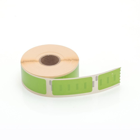 Etykiety kompatybilne DYMO 11352, 54mm x 25mm, papierowe zielone z trwałym klejem, 500 szt. na rolce 11352-CPG