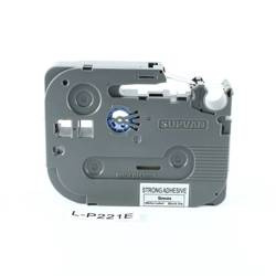 Taśma Supvan biała/czarny druk  9 mm x 8m m.klej L-P221E