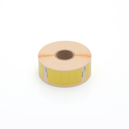 Etykiety kompatybilne DYMO 11352, 54mm x 25mm, papierowe żółte z trwałym klejem, 500 szt. na rolce