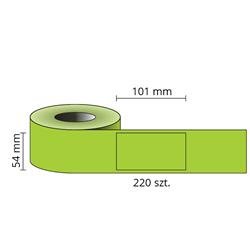 Etykiety kompatybilne DYMO 99014, 101mm x 54mm, papierowe zielone z trwałym klejem, 220 szt. na rolce